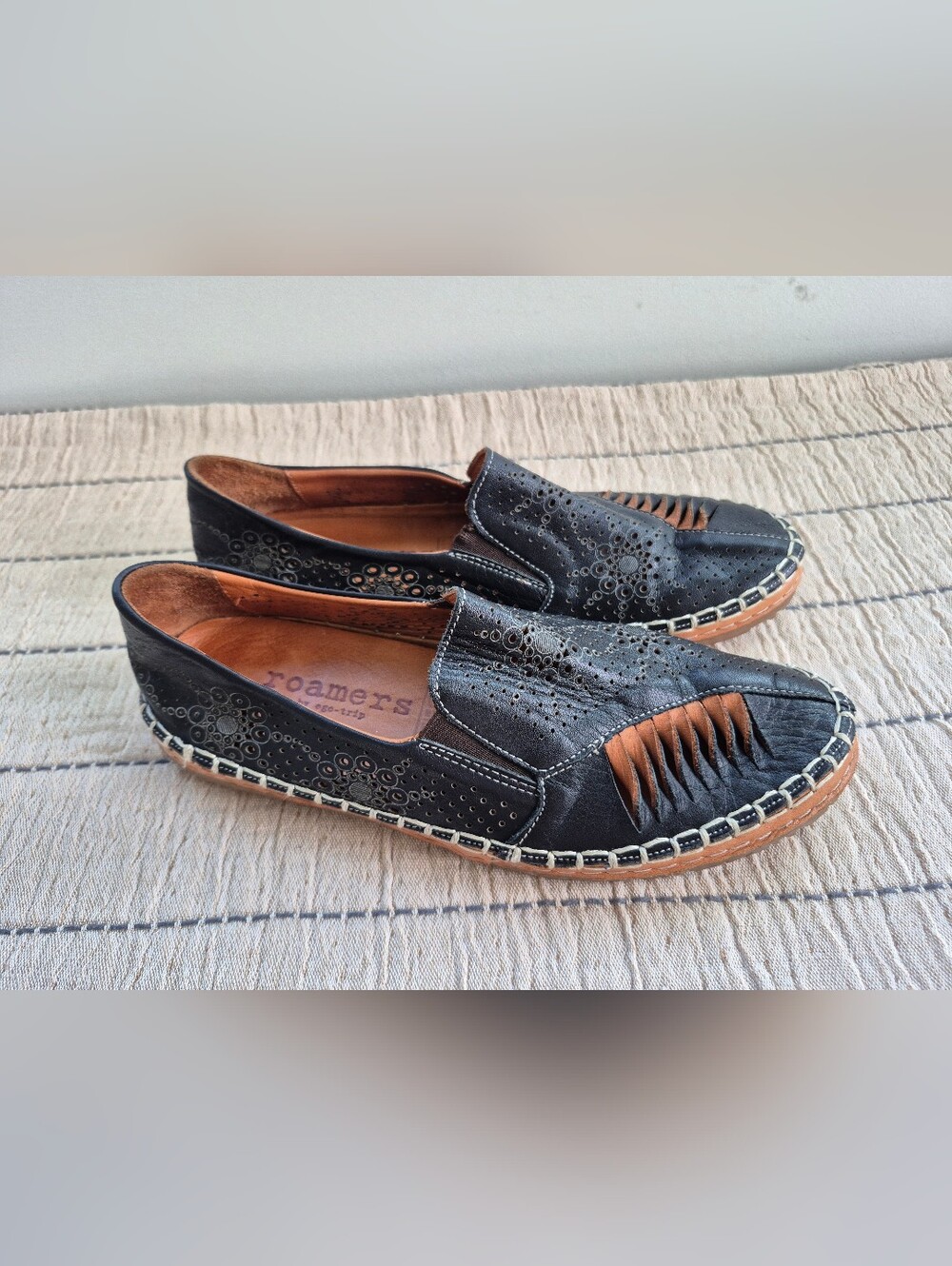 Roamers Leather Shoes Size 37 6.5